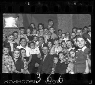 Children and parents at a children's party