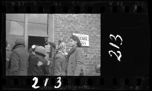 Line-up at the soup kitchen