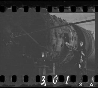 Workers in the leather factory