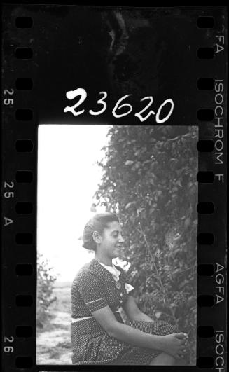 Young woman looking sideways