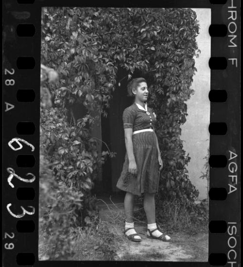 Young woman in the garden