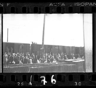 Radogoszcz Station – Lodz Ghetto residents for mass deportation to Auschwitz