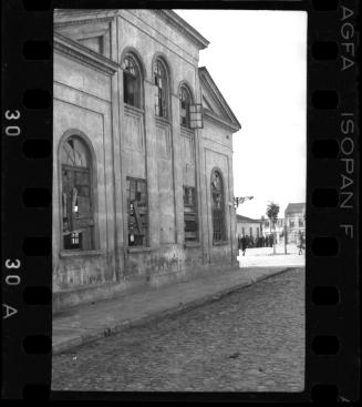 Two storey unidentified building in the ghetto