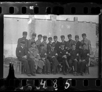 Group portrait of Jewish policemen