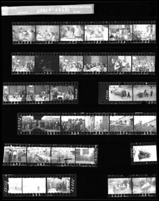 Negative Sheet #61 from Lodz Ghetto Collection