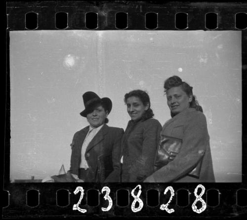 Three women posing
