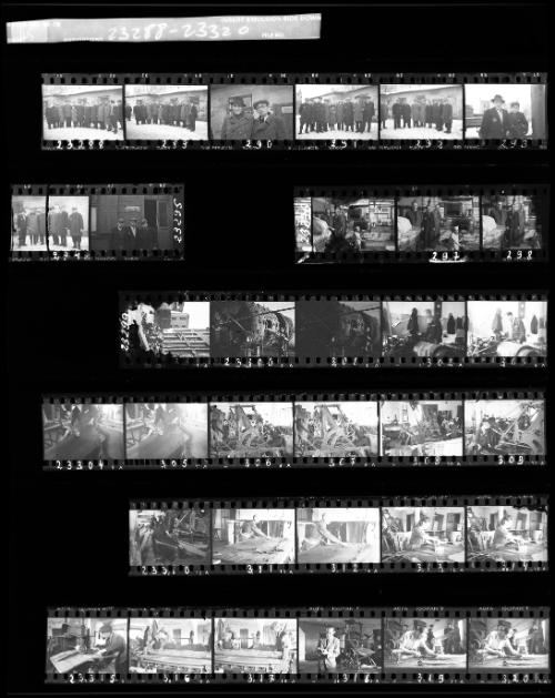 Negative Sheet #45 from Lodz Ghetto Collection