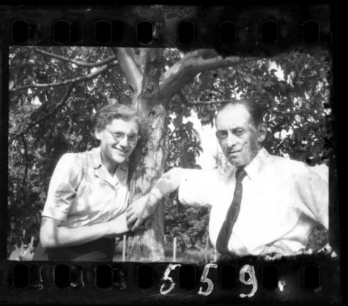 A couple in the garden