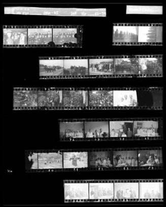 Negative Sheet #3 from Lodz Ghetto Collection