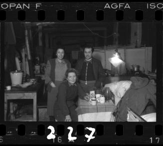 Two women and a man, liberated by the Red Army