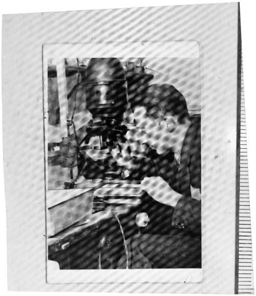 Ross working in the darkroom