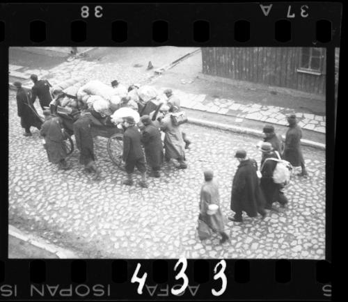 Residents moving in with their belongings