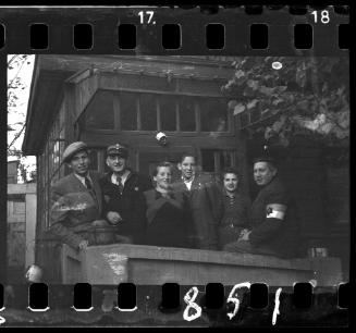 Two Jewish policemen and their family in Marysin