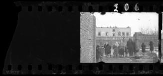 Ghetto residents at deportation area