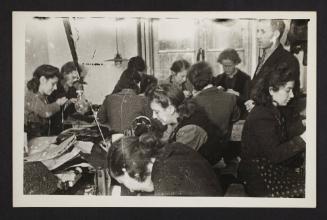 Female workers sewing