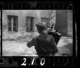 Jew who saved the Torah from the rubbles of the Synagogue in Wolborska Street, Lodz Ghetto