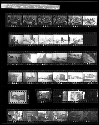 Negative Sheet #10 from Lodz Ghetto Collection