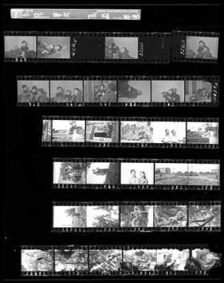 Negative Sheet #27 from Lodz Ghetto Collection