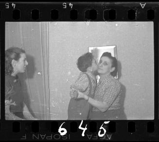 Two women and a boy