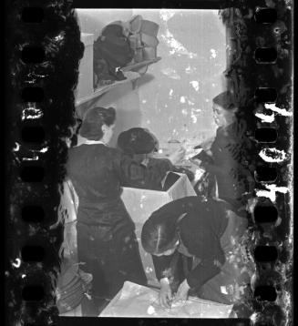 Women working in a hat workshop in the ghetto