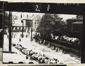 Contact Print #27 from page #1 in Lodz Ghetto Contact Album