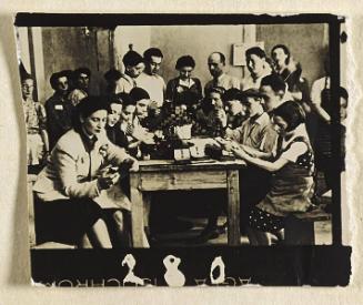 Contact Print #280 from page #16 in Lodz Ghetto Contact Album