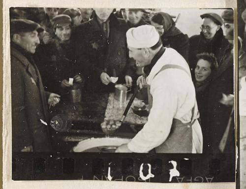 Contact Print #107 from Page #3 from Lodz Ghetto Album