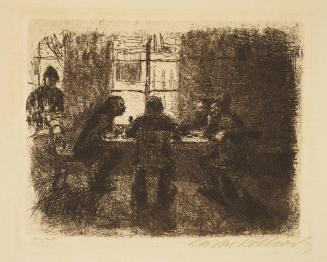 Vier Manner in der Kneipe