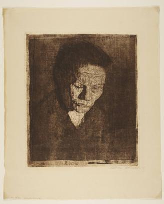 Gesenkter Frauenkopf