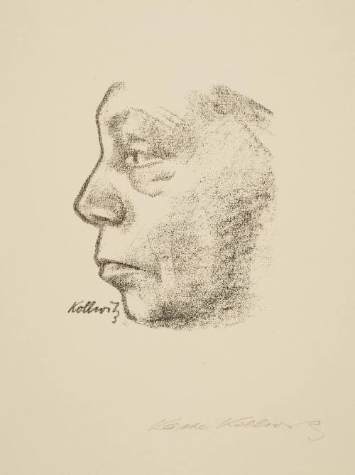 Selbstbildnis im Profil