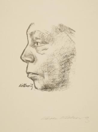 Selbstbildnis im Profil