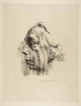 Selbstbildnis im Profil