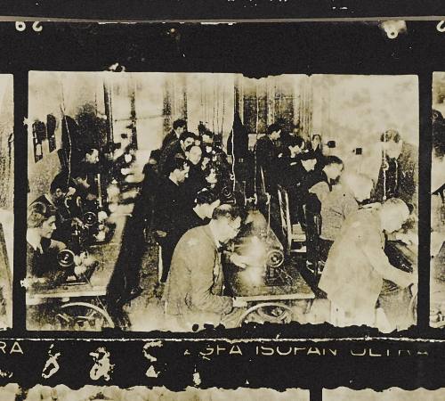 Contact Print #385 from page #13 in Lodz Ghetto Contact Album