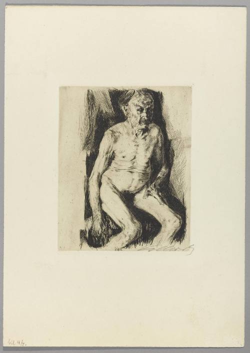 Sitzender mannlicher Akt