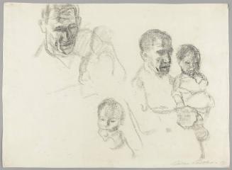 Studien eines Mannes mit einem Kind