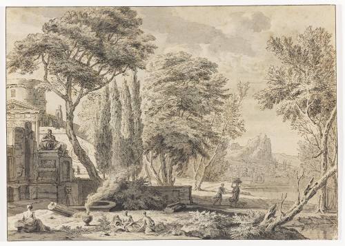 Landscape with Figures amongst Ruins