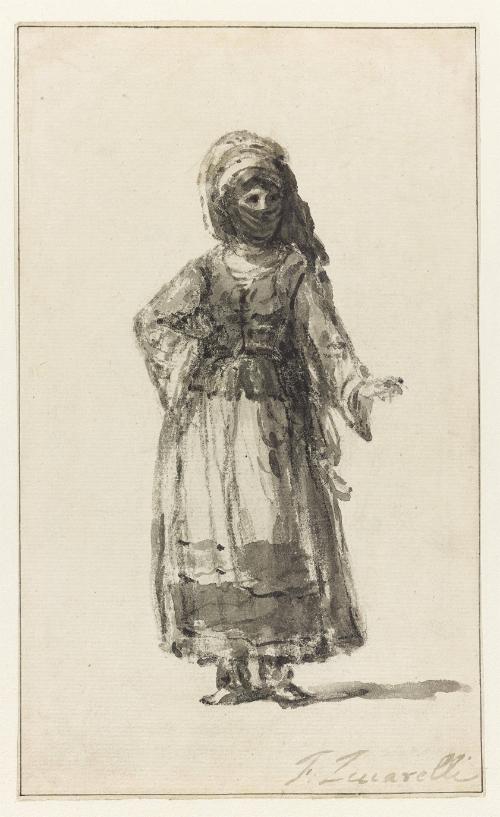 Study of a Young Woman wearing a Turkish Costume