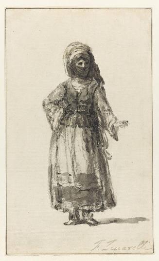 Study of a Young Woman wearing a Turkish Costume