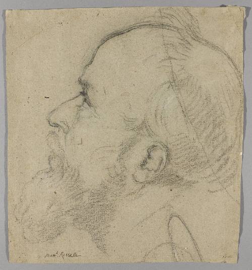 The Head of a Saint, looking upwards