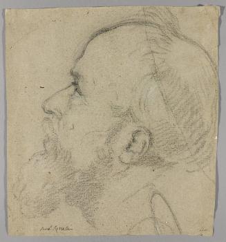 The Head of a Saint, looking upwards