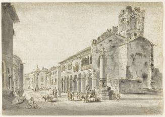 View of an Italian Town Centre, Verona (?)