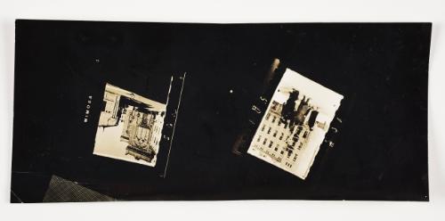 Lodz Ghetto Folio: contact print with 2 frames -  negative Nos. 501 & 502