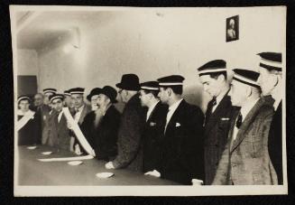 Court proceedings in ghetto, opening remarks