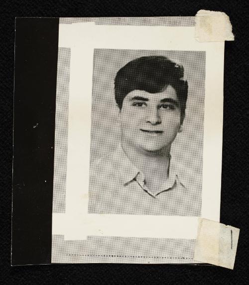 Portrait of a young man in collared shirt