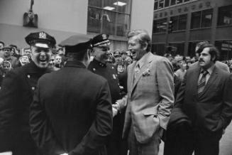 Mayor John Lindsay with New York City Police