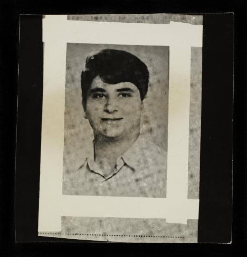 Portrait of a young man in collared shirt