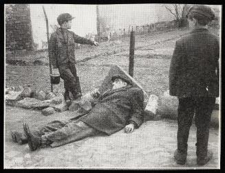 Sick man fallen on street