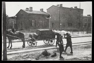 Body being carried to the hearse