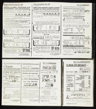 Montage of Announcements: No. 218, 204 & 357