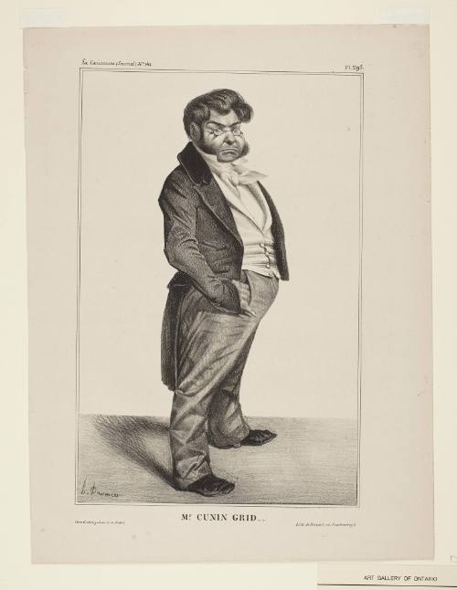 Mr. Cunin Grid (Cunin Gridaine), Plate 295 from La Caricature, No. 141, July 18, 1833